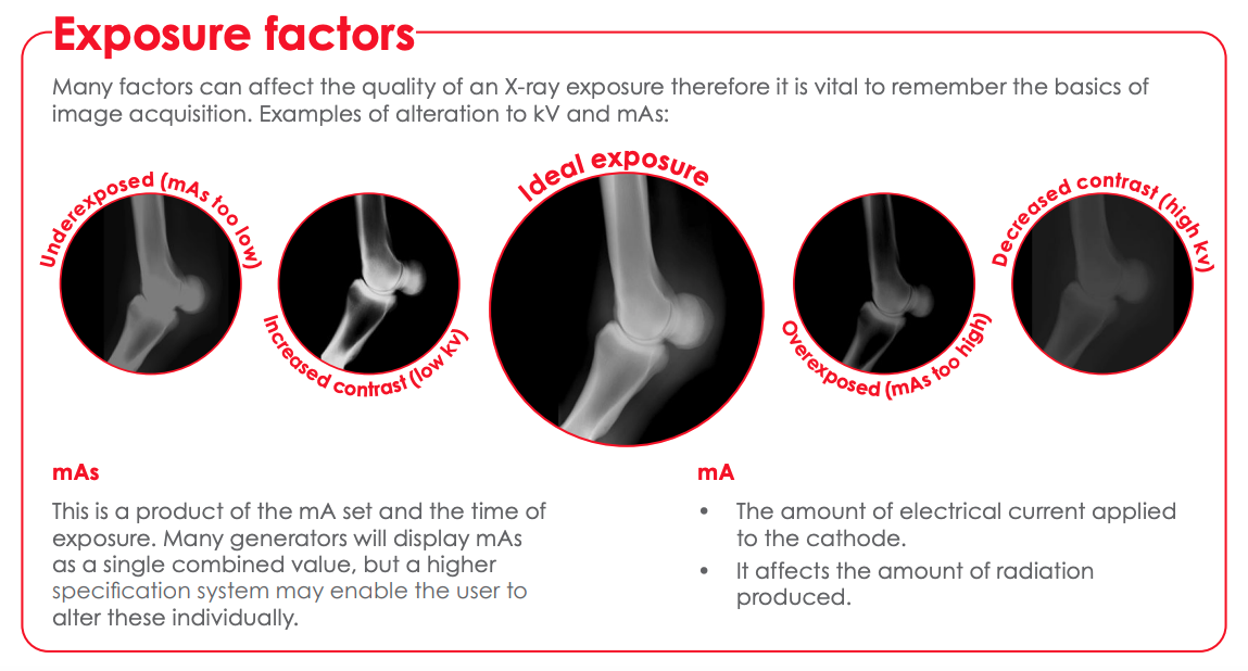 Radiographic exposure settings hints and tips IMV imaging USA