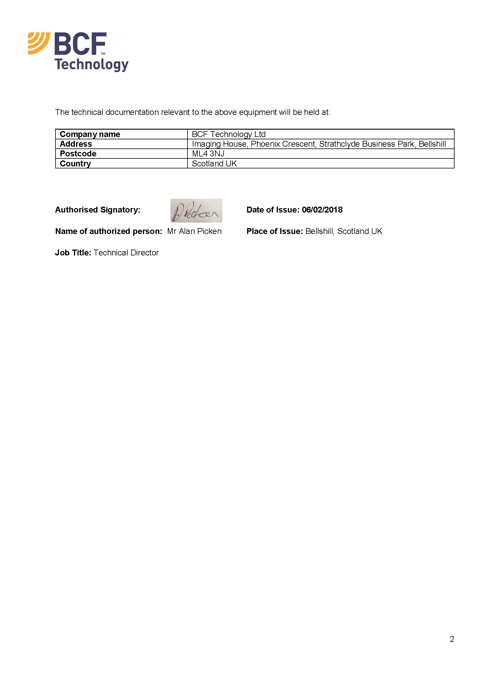 DuoScanGo / DuoScanGo Plus EU Declaration of Conformity IMV Imaging