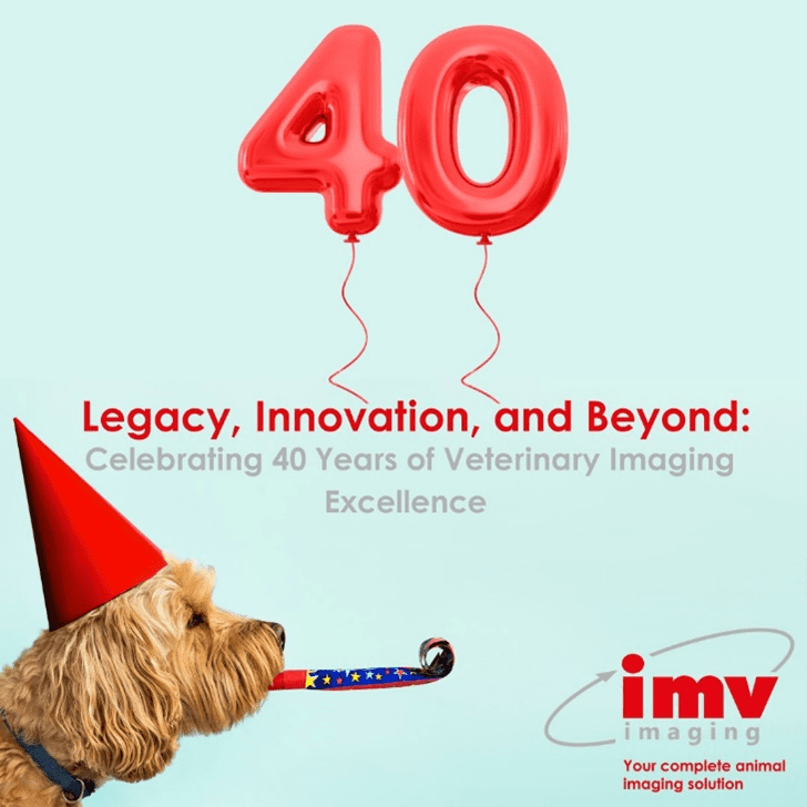 Party dog - IMV imaging's 40th anniversary celebrations