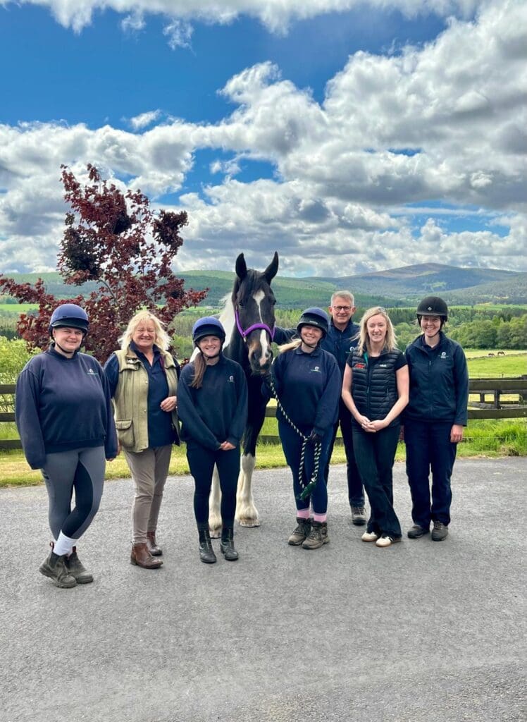 Christy from IMV imaging visiting Belwade Farm